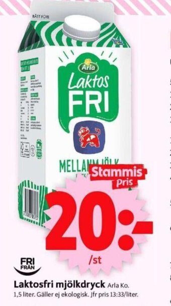 ICA Supermarket Laktosfri mjölkdryck erbjuda