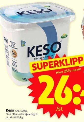 ICA Supermarket Keso erbjuda
