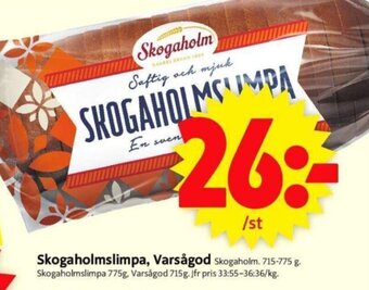 ICA Supermarket Skogaholmslimpa, varsågod erbjuda