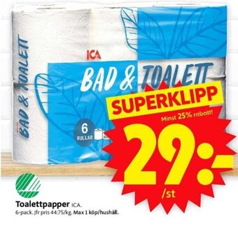 ICA Supermarket Toalettpapper erbjuda