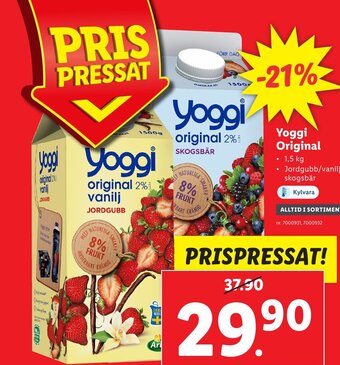 Lidl Yoggi original erbjuda