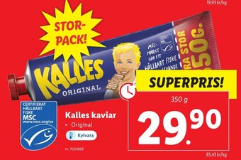 Lidl Kalles kaviar erbjuda