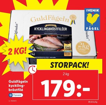 Lidl Guldfågeln kyckling-bröstfile erbjuda