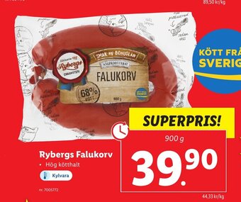 Lidl Rybergs falukorv erbjuda