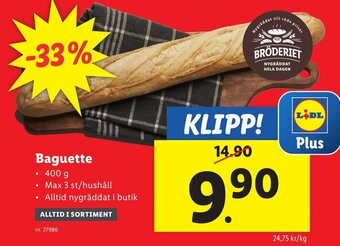 Lidl Baguette erbjuda