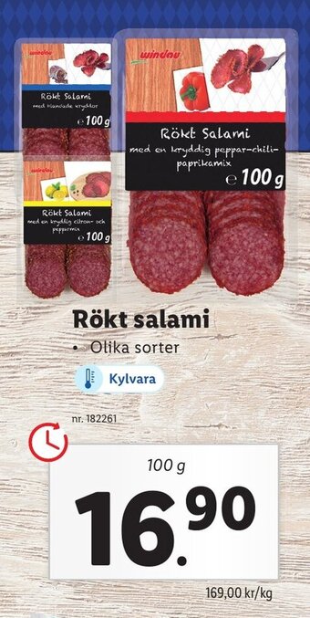 Lidl Rökt salami erbjuda