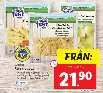 Lidl Färsk pasta erbjuda