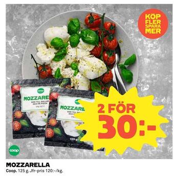 Coop Mozzarella erbjuda
