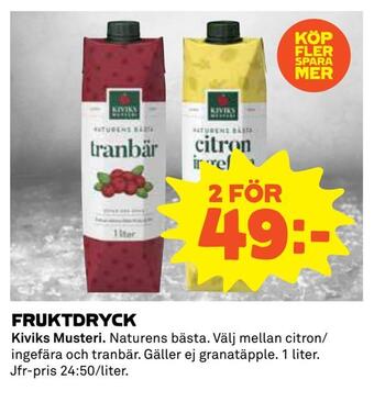 Coop Fruktdryck erbjuda