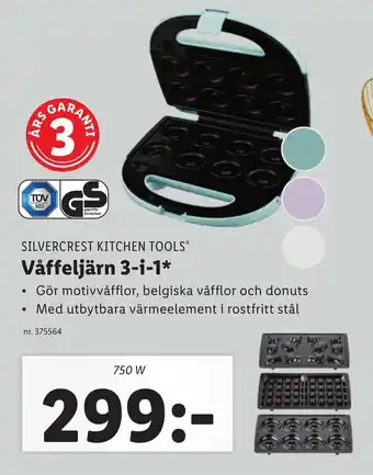 Lidl Våffeljärn 3-i-1 erbjuda