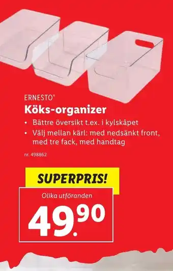 Lidl Köks-organizer ERNESTO erbjuda
