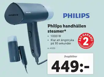 Lidl Philips handhällen steamer erbjuda
