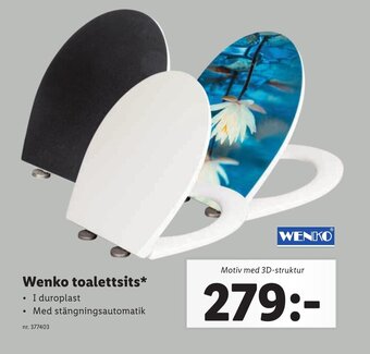 Lidl Wenko toalettsits erbjuda