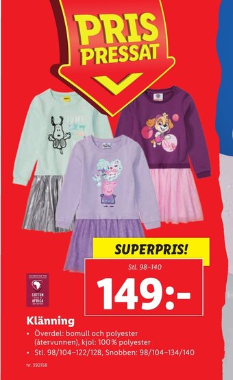 Lidl Klånning erbjuda