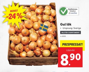 Lidl Gul lök erbjuda