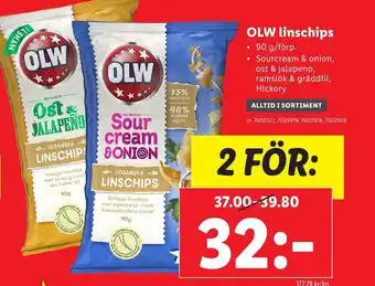 Lidl OLW Linschips erbjuda