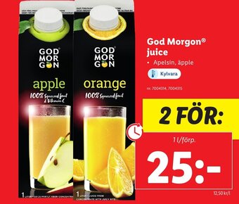 Lidl God Morgen Juice erbjuda