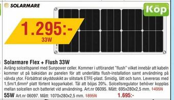 Erlandsons Brygga Solarmare Flex + Flush 33W erbjuda
