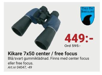 Erlandsons Brygga Kikare 7x50 center / free focus erbjuda