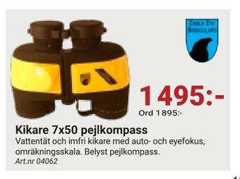 Erlandsons Brygga Kikare 7x50 pejlkompass erbjuda