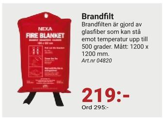 Erlandsons Brygga Brandfilt erbjuda