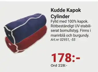 Kudde kapok cylinder