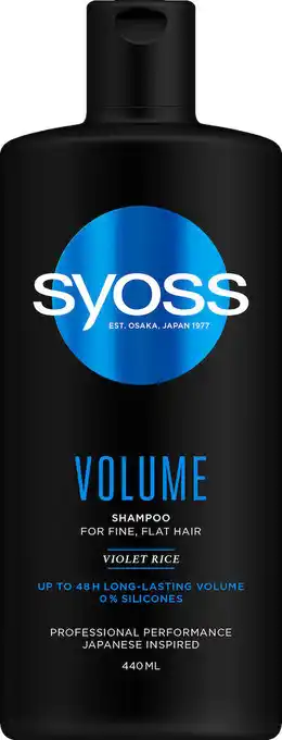 Apotek Hjärtat Syoss volume shampoo 440 ml erbjuda