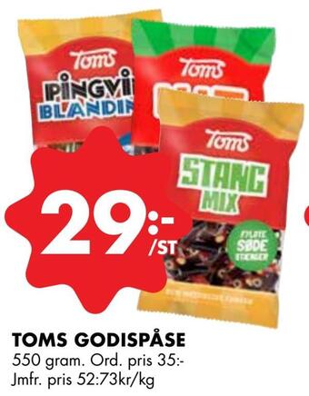 ÖoB Toms godispåse erbjuda