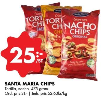 ÖoB Santa maria chips erbjuda