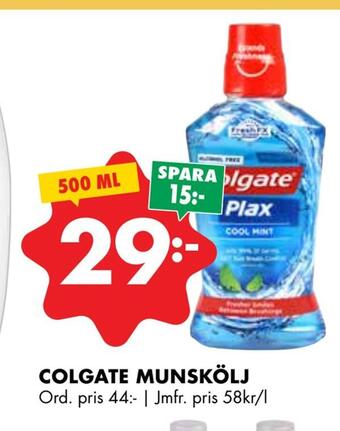 ÖoB Colgate munskölj erbjuda