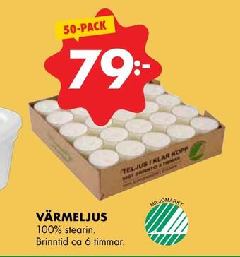 ÖoB Värmeljus erbjuda