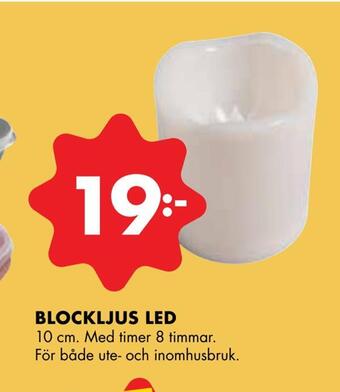 ÖoB Blockljus led erbjuda