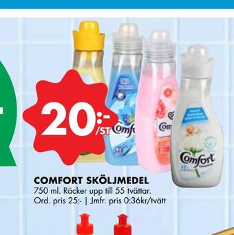 ÖoB Comfort sköljmedel erbjuda
