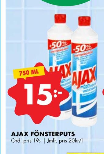 ÖoB Ajax fönsterputs erbjuda
