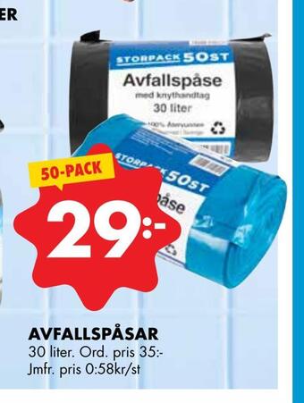 ÖoB Avfallspåsar erbjuda