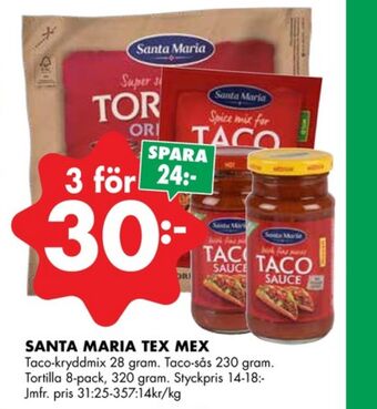 Santa maria taco kryddmix