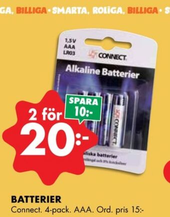 ÖoB Connect batterier erbjuda