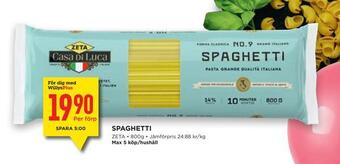 Willys Spaghetti erbjuda
