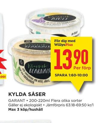 Willys Kylda såser erbjuda