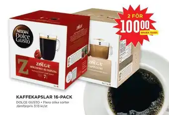 Willys Kaffekapslar 16-pack erbjuda