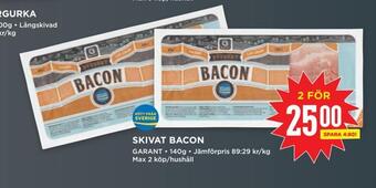 Willys Skivat bacon erbjuda
