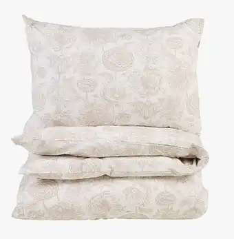 Hemtex Påslakanset i percale sand erbjuda