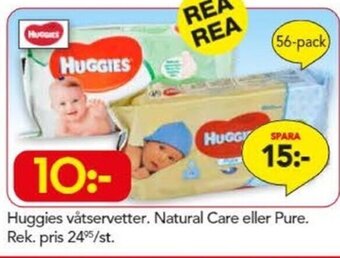 Bo Ohlsson Huggies Våtservetter. Natural Care eller Pure erbjuda