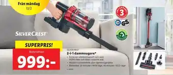 Lidl 2-i-1 dammsugare* erbjuda
