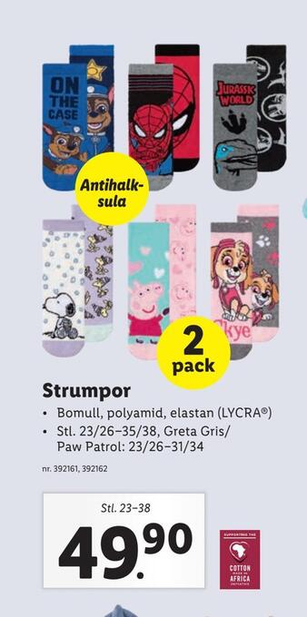 Lidl Strumpor erbjuda