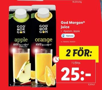 Lidl God morgon®. juice erbjuda