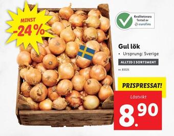 Lidl Gul lök erbjuda