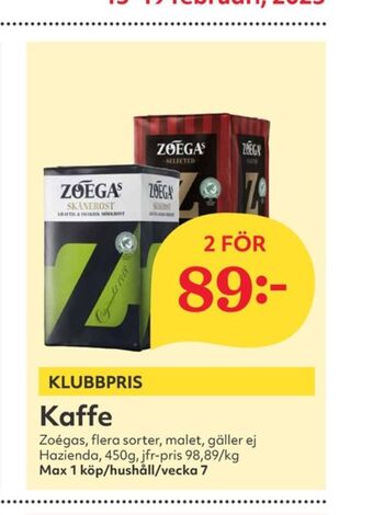 Skånerost kaffe malet