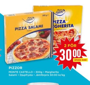 Willys Monte castello pizza erbjuda