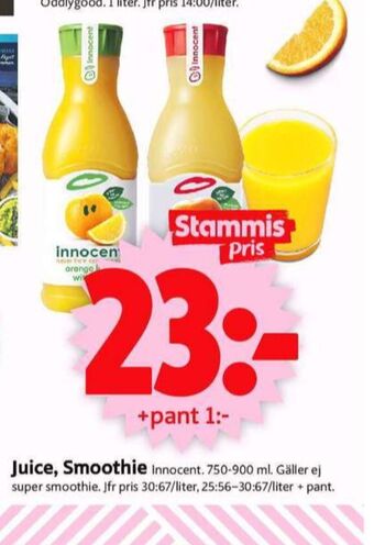ICA Supermarket Innocent juice erbjuda